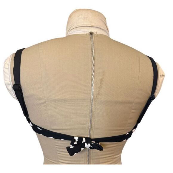 NWT CoCo Reef Bikini Top Black/White Polka Dot Divine Power Bra 32/34 D - Picture 4 of 9